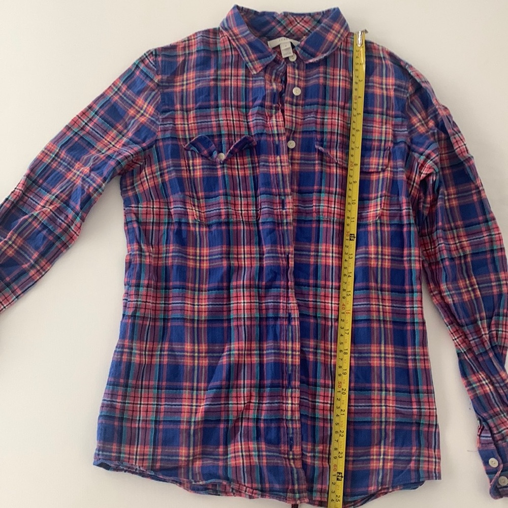 Beautiful 🤩 blue, pink, yellow and black flannel.